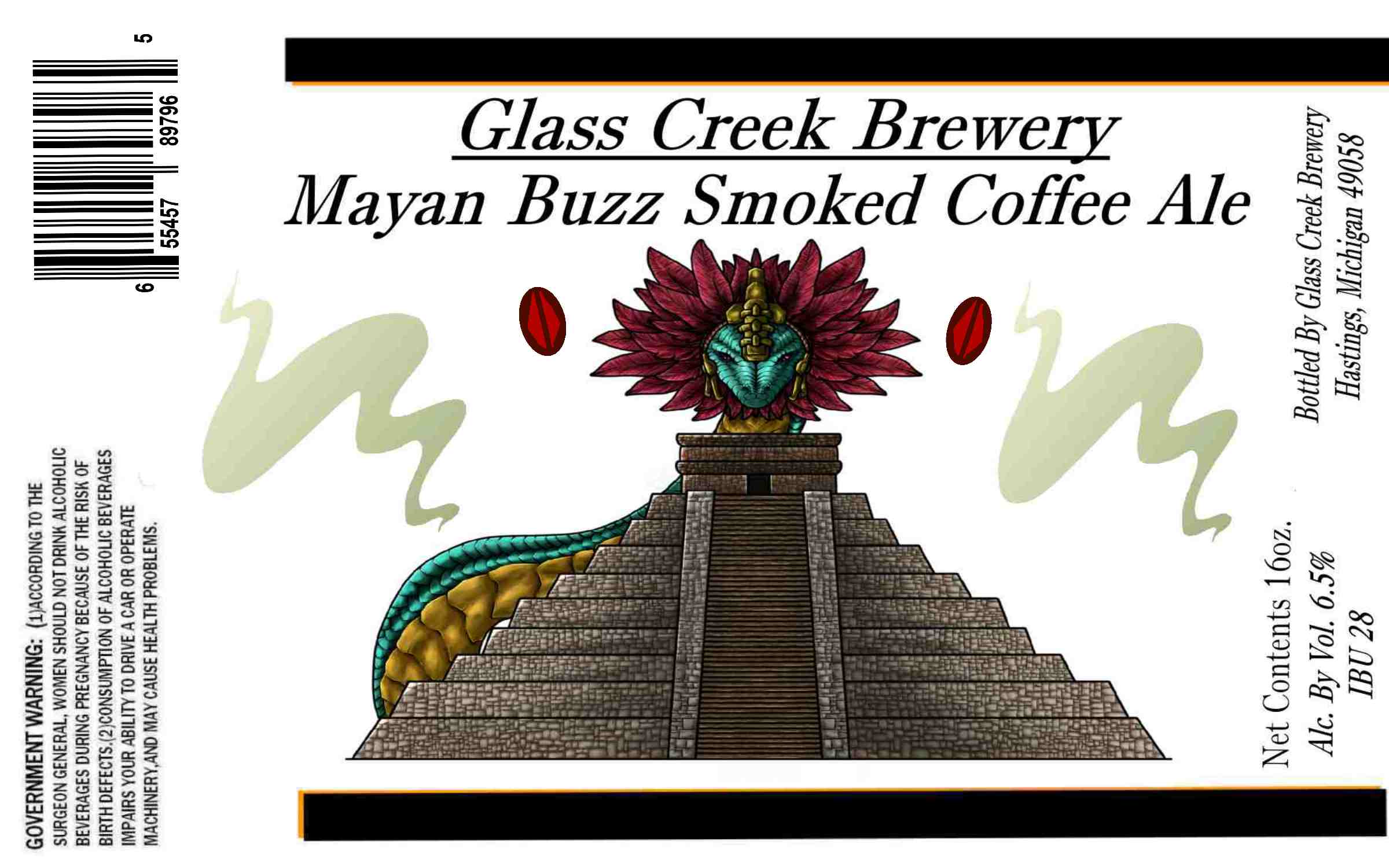 Glass Creek Brewery Mayan Buzz Smoked Coffee Ale