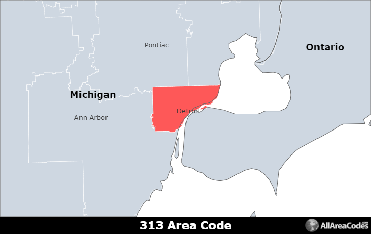 313 Area Code Michigan Map The List: 313 Day Celebration! (2023) – Better On Draft